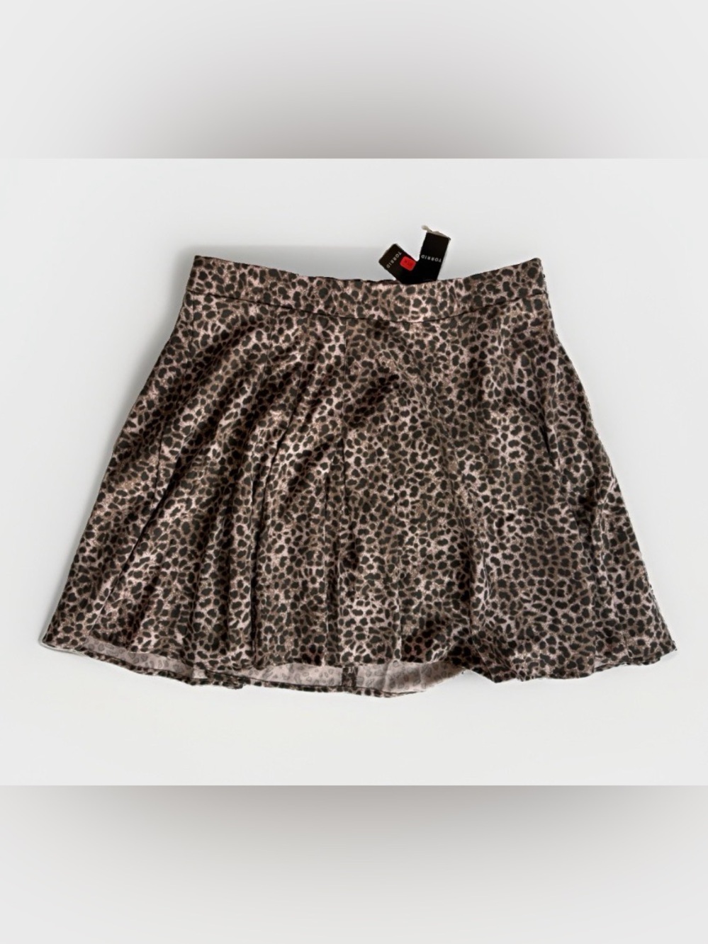 NWT Torrid Leopard Animal Print Pleated Mini Skirt Indie Sleaze Mob Wife Y2K 2X